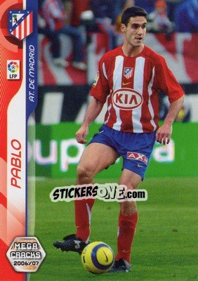 Sticker Pablo - Liga 2006-2007. Megacracks - Panini