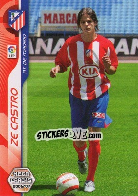 Sticker Ze Castro - Liga 2006-2007. Megacracks n. 25 - Panini