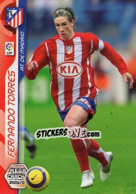 Sticker Fernando Torres - Liga 2006-2007. Megacracks - Panini