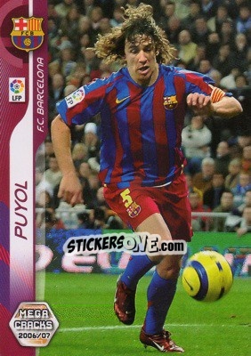 Sticker Puyol - Liga 2006-2007. Megacracks n. 41 - Panini