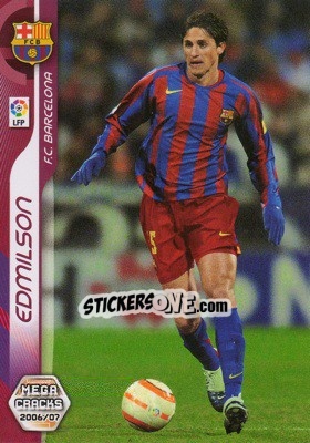 Sticker Edmilson - Liga 2006-2007. Megacracks - Panini
