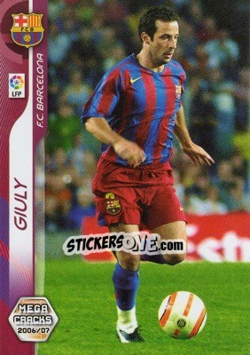 Sticker Giuly - Liga 2006-2007. Megacracks n. 51 - Panini