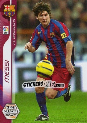 Sticker Messi - Liga 2006-2007. Megacracks n. 54 - Panini