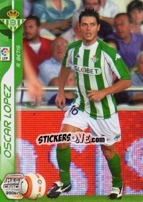Sticker Oscar Lopez - Liga 2006-2007. Megacracks n. 62 - Panini