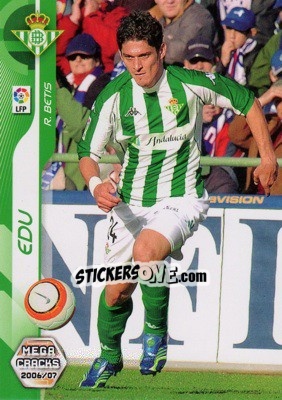 Figurina Edu - Liga 2006-2007. Megacracks - Panini