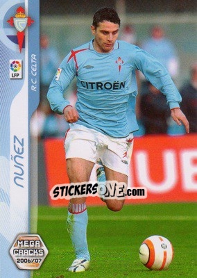 Sticker Nunez - Liga 2006-2007. Megacracks - Panini