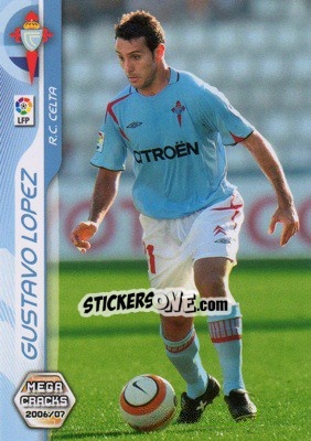 Cromo Gustavo Lopez - Liga 2006-2007. Megacracks - Panini