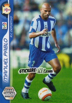 Figurina Manuel Pablo - Liga 2006-2007. Megacracks - Panini