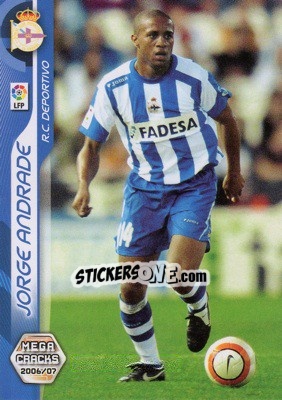 Sticker Jorge Andrade - Liga 2006-2007. Megacracks n. 95 - Panini