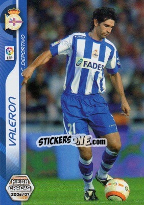Sticker Valeron - Liga 2006-2007. Megacracks - Panini