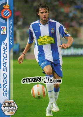 Cromo Sergio Sanchez - Liga 2006-2007. Megacracks - Panini