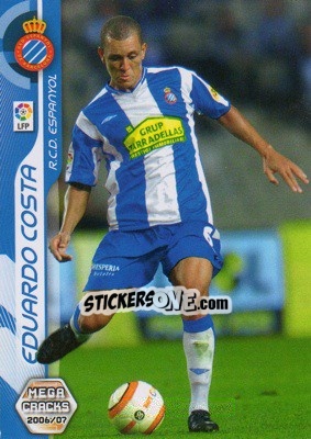 Cromo Eduardo Costa - Liga 2006-2007. Megacracks - Panini