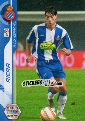 Figurina Riera - Liga 2006-2007. Megacracks - Panini