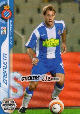 Sticker Zabaleta - Liga 2006-2007. Megacracks - Panini