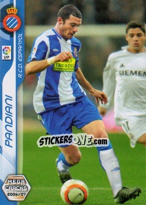 Sticker Pandiani - Liga 2006-2007. Megacracks - Panini