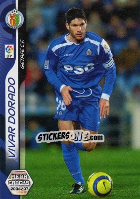 Sticker Vivar Dorado - Liga 2006-2007. Megacracks - Panini