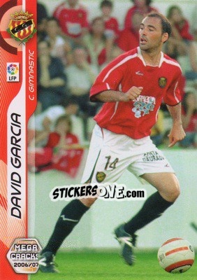 Sticker David Garcia - Liga 2006-2007. Megacracks - Panini