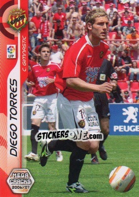 Sticker Diego Torres - Liga 2006-2007. Megacracks n. 160 - Panini