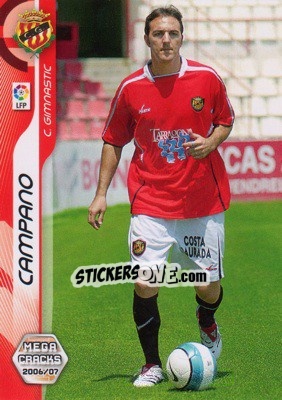 Sticker Campano - Liga 2006-2007. Megacracks n. 161 - Panini