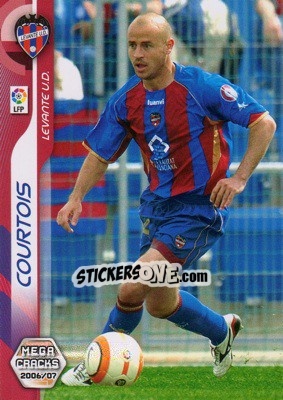 Sticker Courtois - Liga 2006-2007. Megacracks - Panini