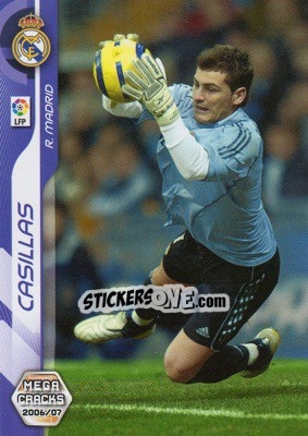 Sticker Casillas - Liga 2006-2007. Megacracks - Panini