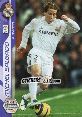 Sticker Michel Salgado - Liga 2006-2007. Megacracks - Panini
