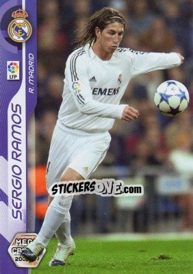 Sticker Sergio Ramos - Liga 2006-2007. Megacracks n. 186 - Panini
