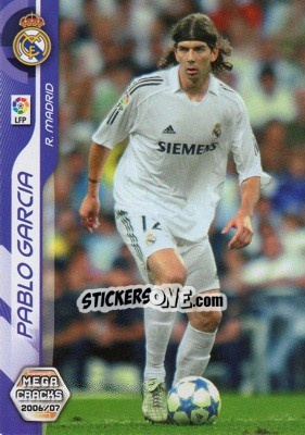 Sticker Pablo Garcia - Liga 2006-2007. Megacracks - Panini