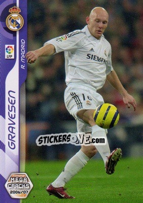 Sticker Gravesen - Liga 2006-2007. Megacracks - Panini