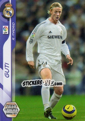 Figurina Guti - Liga 2006-2007. Megacracks n. 192 - Panini