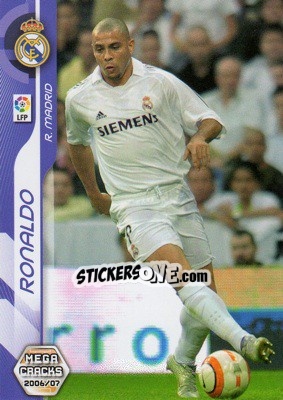 Sticker Ronaldo - Liga 2006-2007. Megacracks n. 197 - Panini