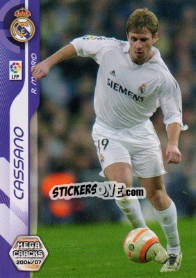 Sticker Cassano - Liga 2006-2007. Megacracks n. 198 - Panini