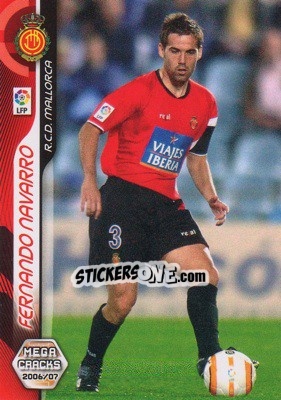 Sticker Fernando Navarro - Liga 2006-2007. Megacracks n. 205 - Panini