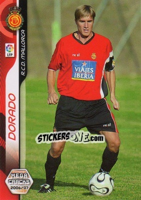 Sticker Dorado - Liga 2006-2007. Megacracks - Panini