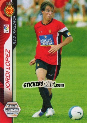 Sticker Jordi Lopez - Liga 2006-2007. Megacracks - Panini