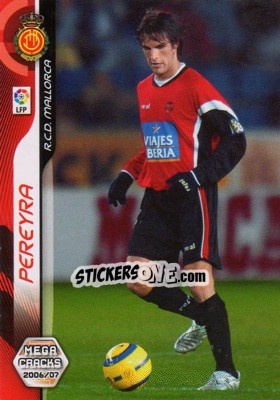 Sticker Pereyra - Liga 2006-2007. Megacracks - Panini
