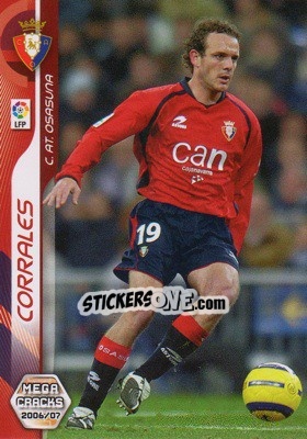 Sticker Corrales - Liga 2006-2007. Megacracks n. 224 - Panini