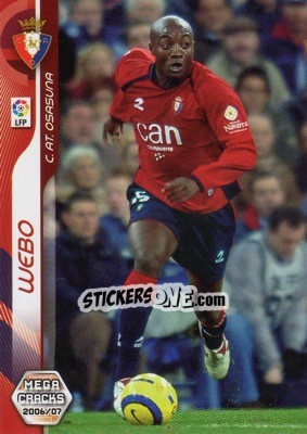 Sticker Webo - Liga 2006-2007. Megacracks n. 232 - Panini