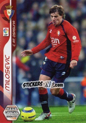 Sticker Milosevic - Liga 2006-2007. Megacracks - Panini