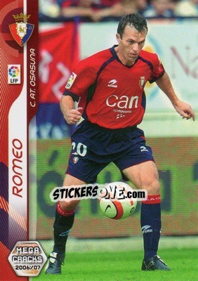 Sticker Romeo - Liga 2006-2007. Megacracks n. 234 - Panini