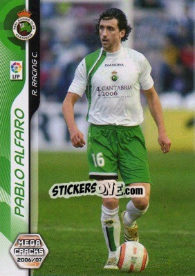 Sticker Pablo Alfaro - Liga 2006-2007. Megacracks - Panini