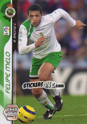 Sticker Felipe Melo - Liga 2006-2007. Megacracks - Panini