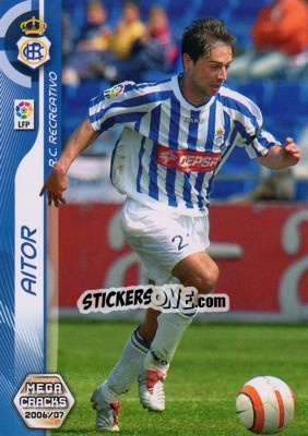 Sticker Aitor - Liga 2006-2007. Megacracks - Panini