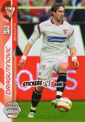 Figurina Dragutinovic - Liga 2006-2007. Megacracks - Panini