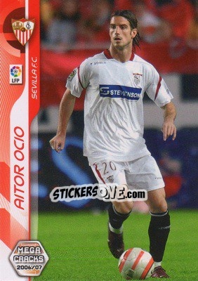 Cromo Aitor Ocio - Liga 2006-2007. Megacracks - Panini