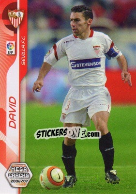Sticker David - Liga 2006-2007. Megacracks - Panini