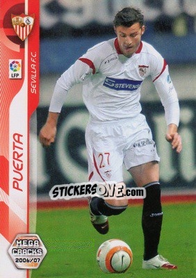 Cromo Puerta - Liga 2006-2007. Megacracks - Panini