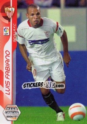 Cromo Luis Fabiano - Liga 2006-2007. Megacracks - Panini