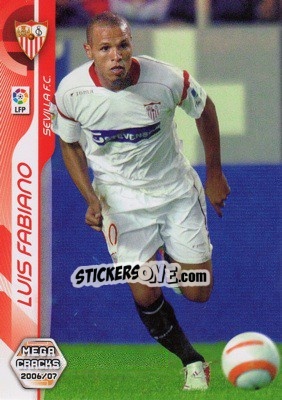 Sticker Luis Fabiano - Liga 2006-2007. Megacracks n. 288 - Panini
