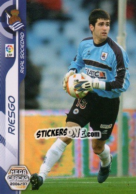 Figurina Riesgo - Liga 2006-2007. Megacracks - Panini
